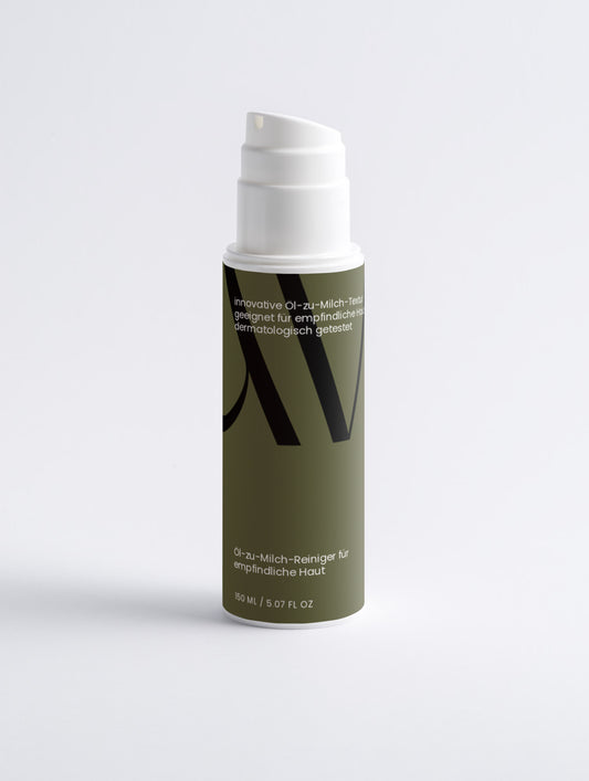 Öl-zu-Milch-Reiniger für empfindliche Haut
